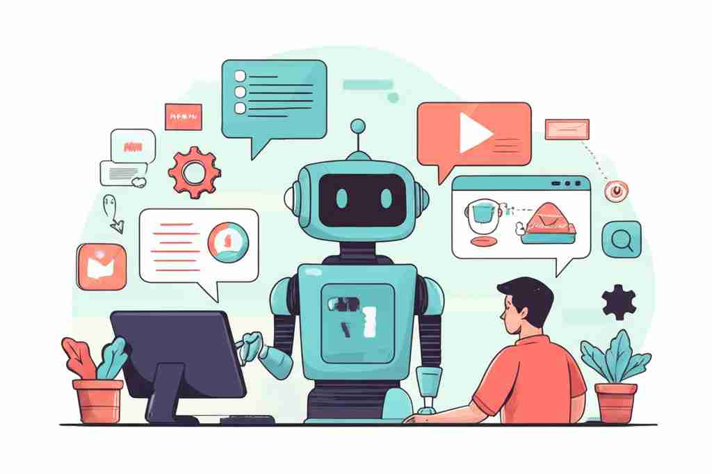 An image illustrating IT Support AI Agents