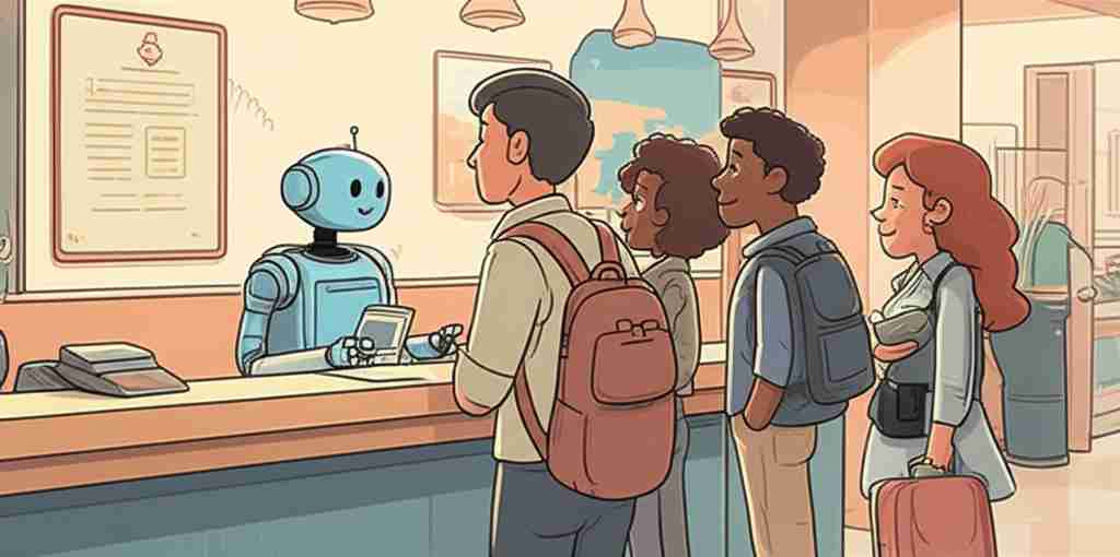 An image illustrating AI Agents for Hospitality Bookings