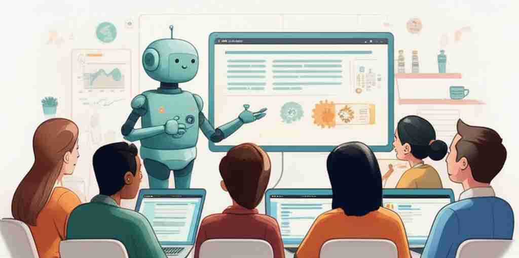 An image illustrating AI Agents for Employee Training