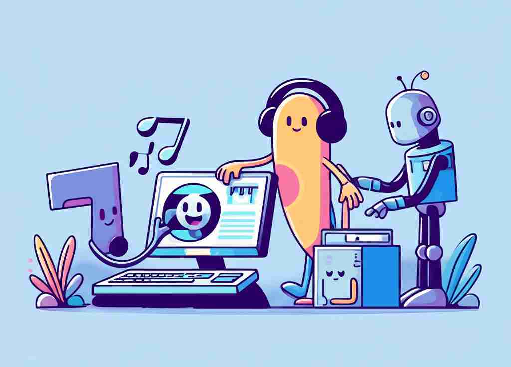 An image illustrating AI-generated music is going viral. Should the music industry be worried?